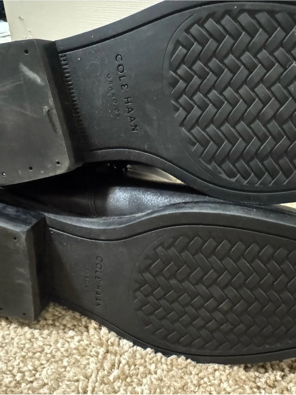 Cole Haan Black Leather Ankle Boots